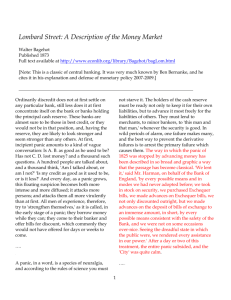 1 Lombard Street: A Description of the Money Market Walter