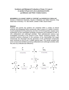 Synthesis and Biological Evaluation of Some 3-Cyano-4-(1