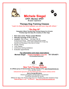 New York City Therapy Dog Training Classes