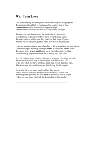 English - War Poem - Andrew Noske Homesite