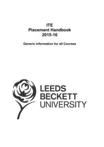 ITE Placement Handbook 2015-16 DOC
