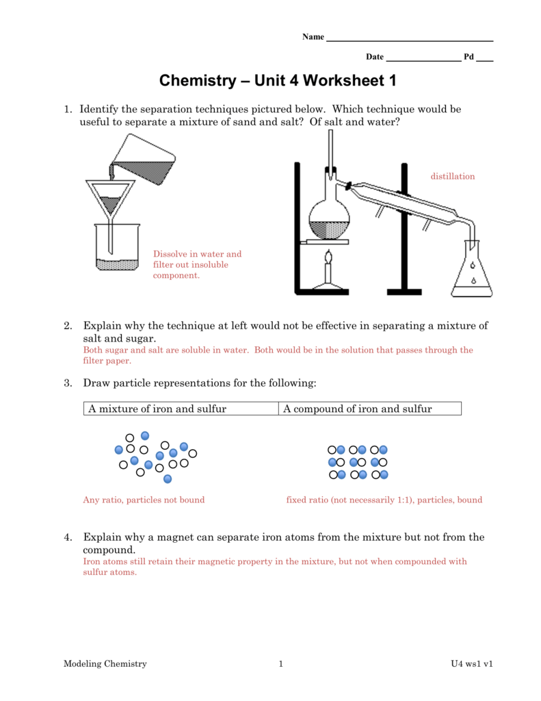 Separation Techniques Worksheet Androidcellstores Worksheet Template