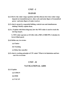 UNIT - I RADAR Q.1) Derive the radar range equation and then