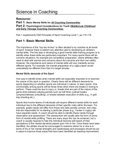 Introduction to Mental Skills for Sports Performance