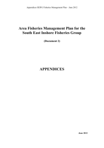 Area Fisheries Management Plan for the South East Inshore