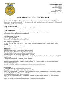 2015 SD State Fair Results Announced - South Dakota Team Ag-Ed