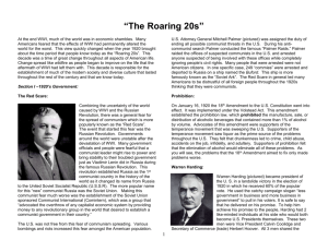 “The Roaring 20s”
