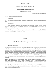 RECOMMENDATION ITU-R P.676-5 - Attenuation by atmospheric
