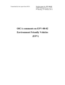 OICA comments on EFV-08-02