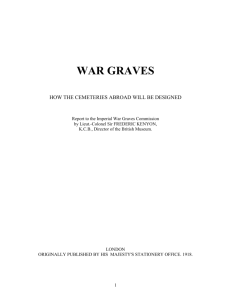 The Kenyon Report - Commonwealth War Graves Commission