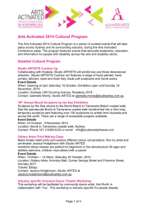Arts Activated 2014 – Cultural Program