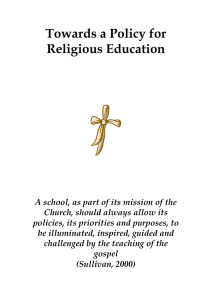 Religious Education Policy Document