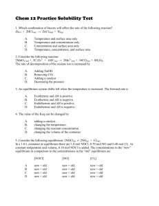 Chem 12 Practice Solubility Test