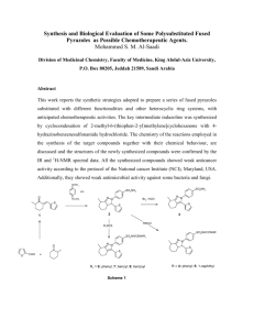 Synthesis and Biological Evaluation of Some Polysubstituted Fused