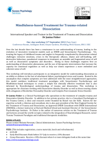 Mindfulness-based Treatment for Trauma