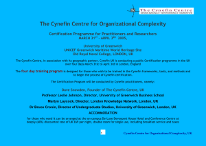 The Cynefin Centre for Organisational Complexity