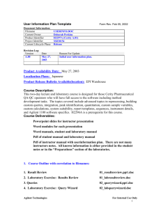 User Information Plan Template Form Rev. Feb 05, 2002