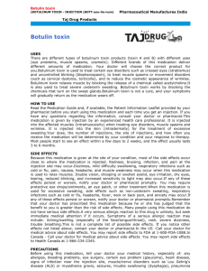 botulin-toxin - Taj Drug World