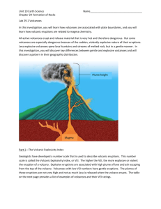 Chapter 29 Volcanoes Lab