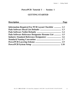 PowerPCB Training Manual, Your First Design