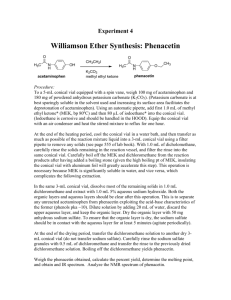 Williamson Ether Synthesis: Phenacetin