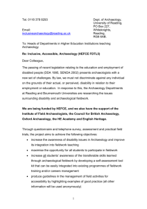 Heads of Departments - Council for British Archaeology