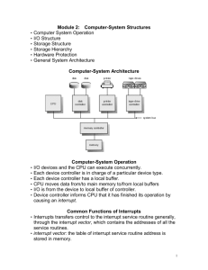 Module 2: Computer-System Structures