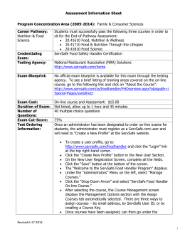 the servsafe food safety training and servsafe answer sheet