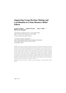 Supporting Group Decision Making and Coordination in Urban