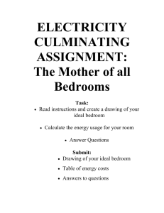 Grade 9 Applied Electricity Culminating Assignment