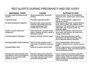 red alerts during pregnancy and delivery