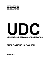 pocket edition - UDC Consortium
