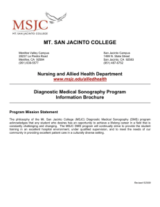 dms program brochure - Mt. San Jacinto College