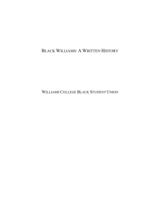 BLACK WILLIAMS: A WRITTEN HISTORY