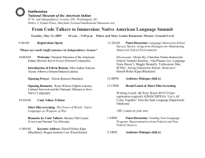 2ND ANNUAL NATIONAL NATIVE LANGUAGE