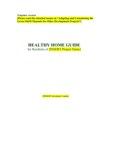 Green Manual for Residents