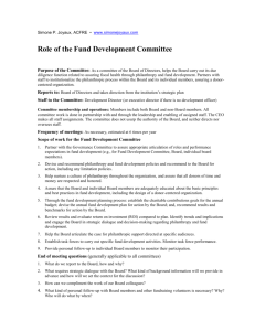 Development Committee Job Description