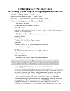 COMPUTER SYSTEMS RESEARCH Code Writeup of your program