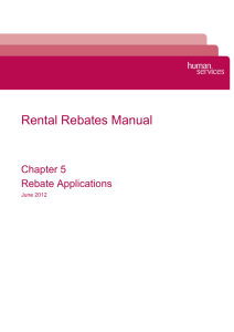 5.2 Applying for a Rental Rebate