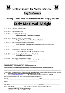 Early Medieval Meigle - Runes, Monuments and Memorial Carvings