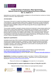 Technical research post in Proteomics / Mass Spectrometry