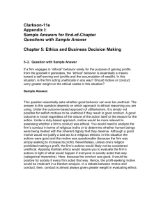 Chapter 4 - Constitutional Authority to Regulate Business