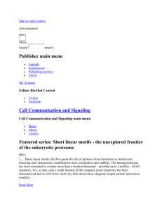 file - Cell Communication and Signaling