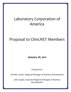 LabCorp+Proposal+ClinicNET