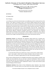 Oct 2015 - Director`s Letter to schools