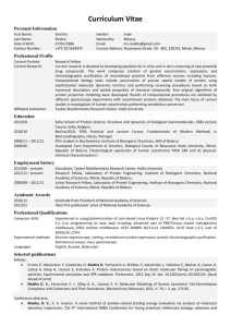 Sample Resume: professional and functional
