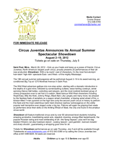 Circus Juventas Summer Show Release#1