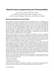 Network-aware programming and interoperability