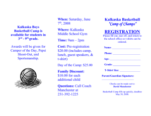 Kalkaska Boys Basketball Camp is available for students in 3rd