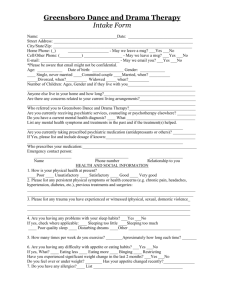 adult intake form.revised - Greensboro Dance & Drama Therapy